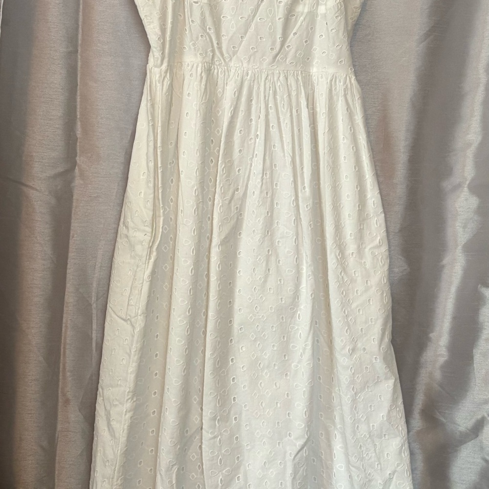 White Eyelet Dress Women’s by A New Day size S NWT spaghetti straps